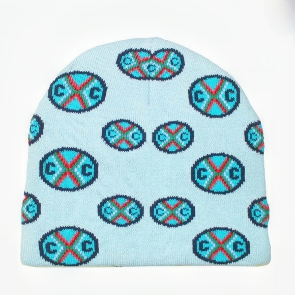 Cross Colour  Beanie Blue Unisex - Picture 2 of 3